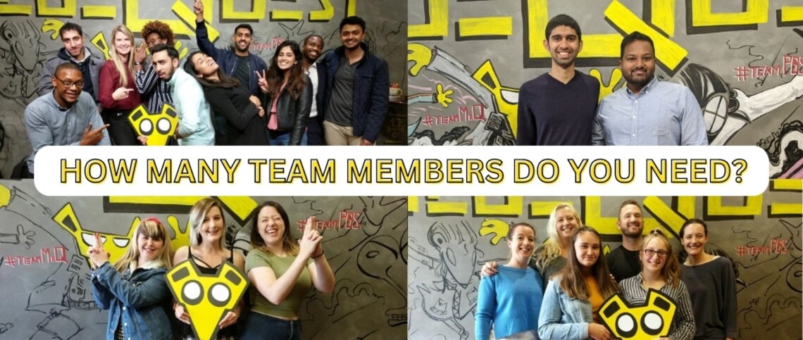 How Many Team Members Do You Need? - by clueQuest escape game London
