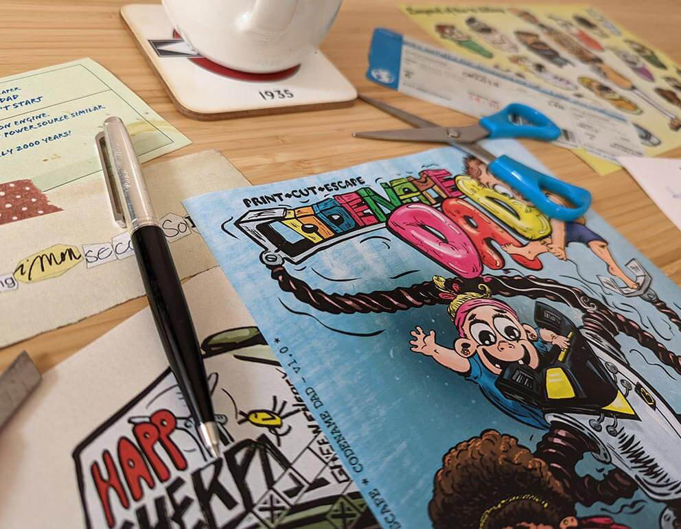 Codename DAD Print Cut Escape Game Instant edelivery clueQuest