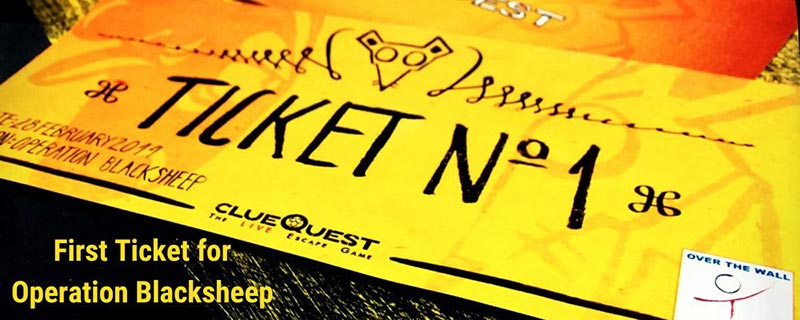 The first ever Operation Blacksheep Game image by clueQuest escape room in london